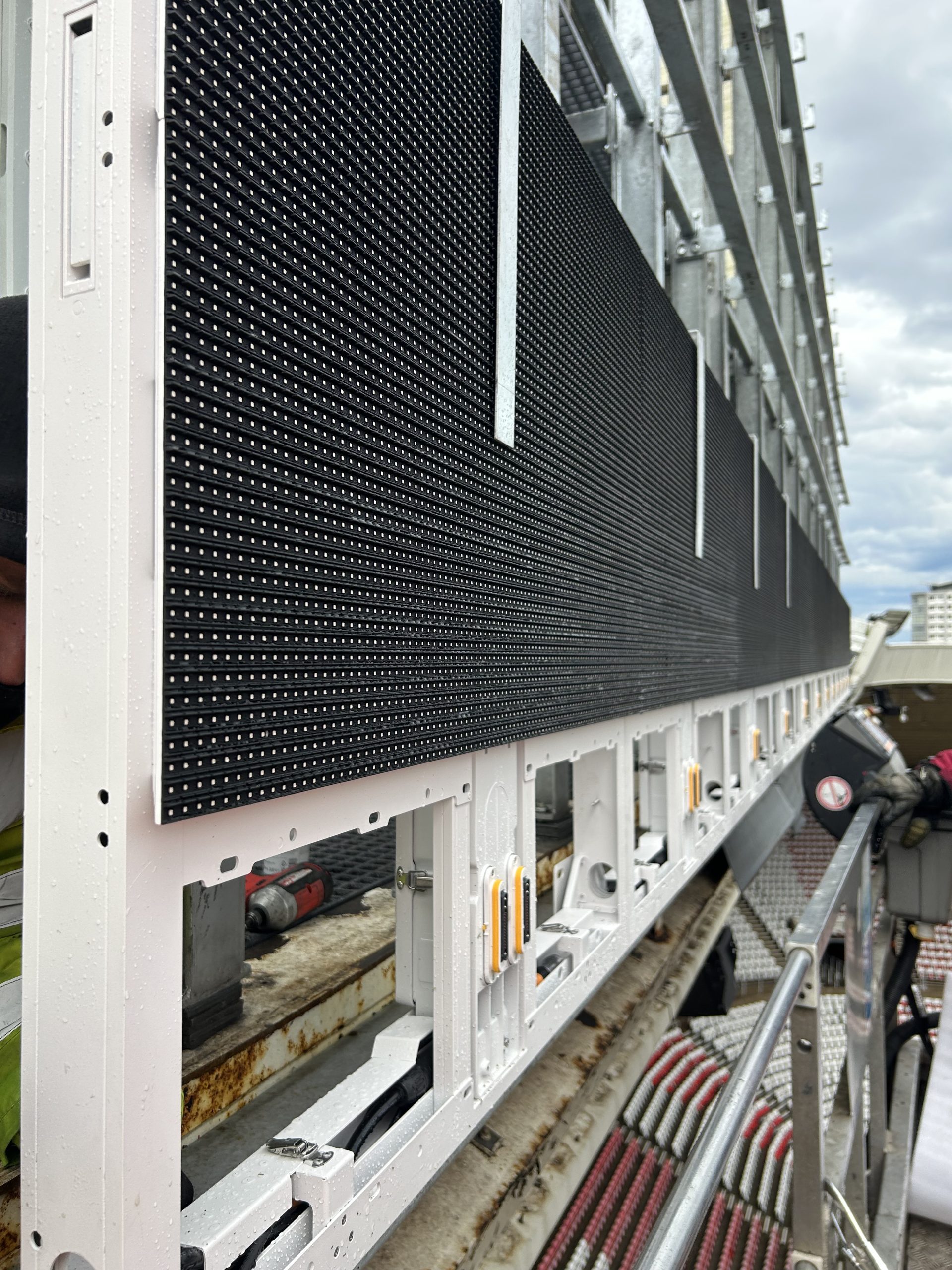 2x new LED scoreboards for Sunderland AFC, via willow communications